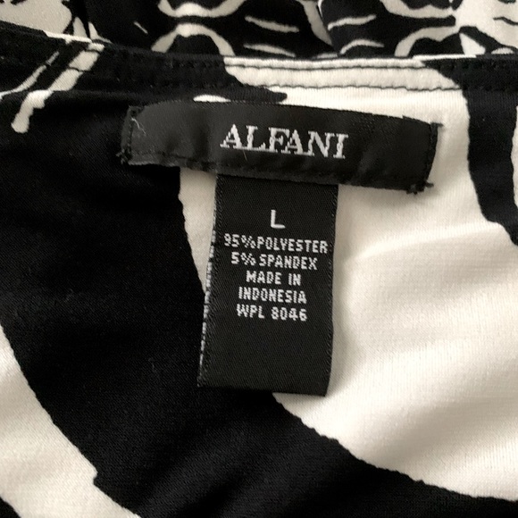 Tunic Dress Black/White Women's Large EUC - Picture 4 of 4